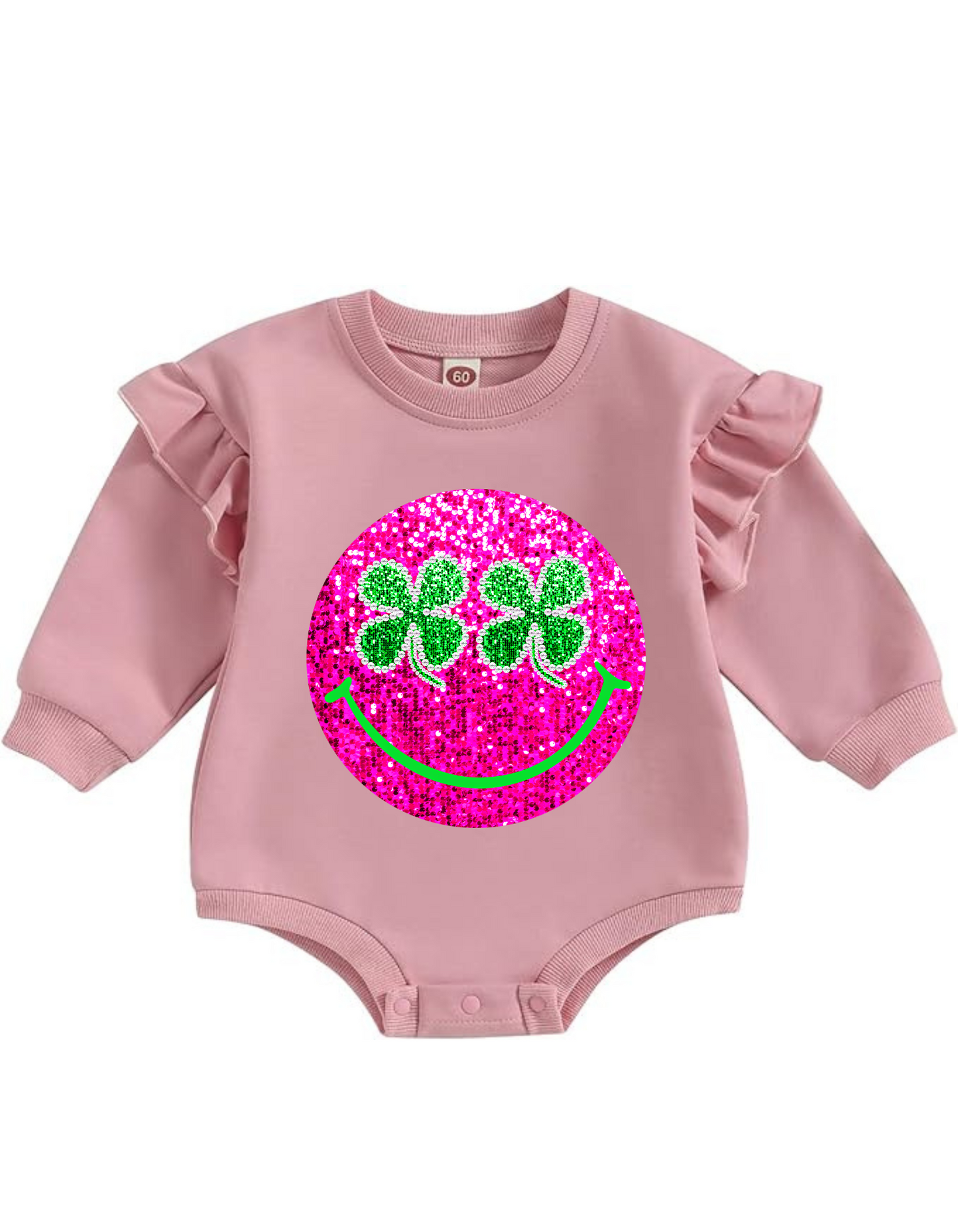 St.Patricks Day Smiley Long Sleeve Bubble