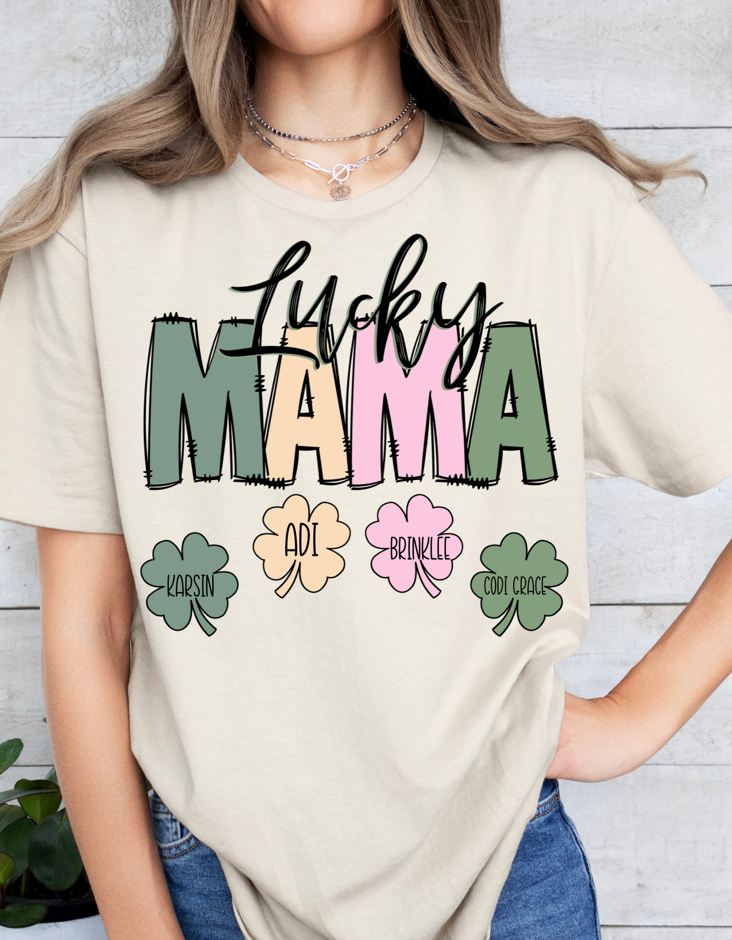 Personalized Lucky Mama Sweatshirt