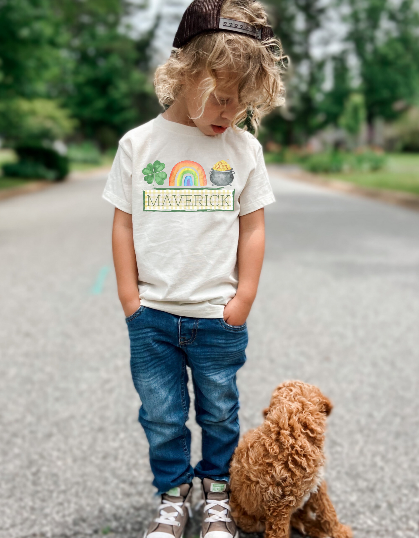 Toddler Boy Personalized Pot Of Gold Tee