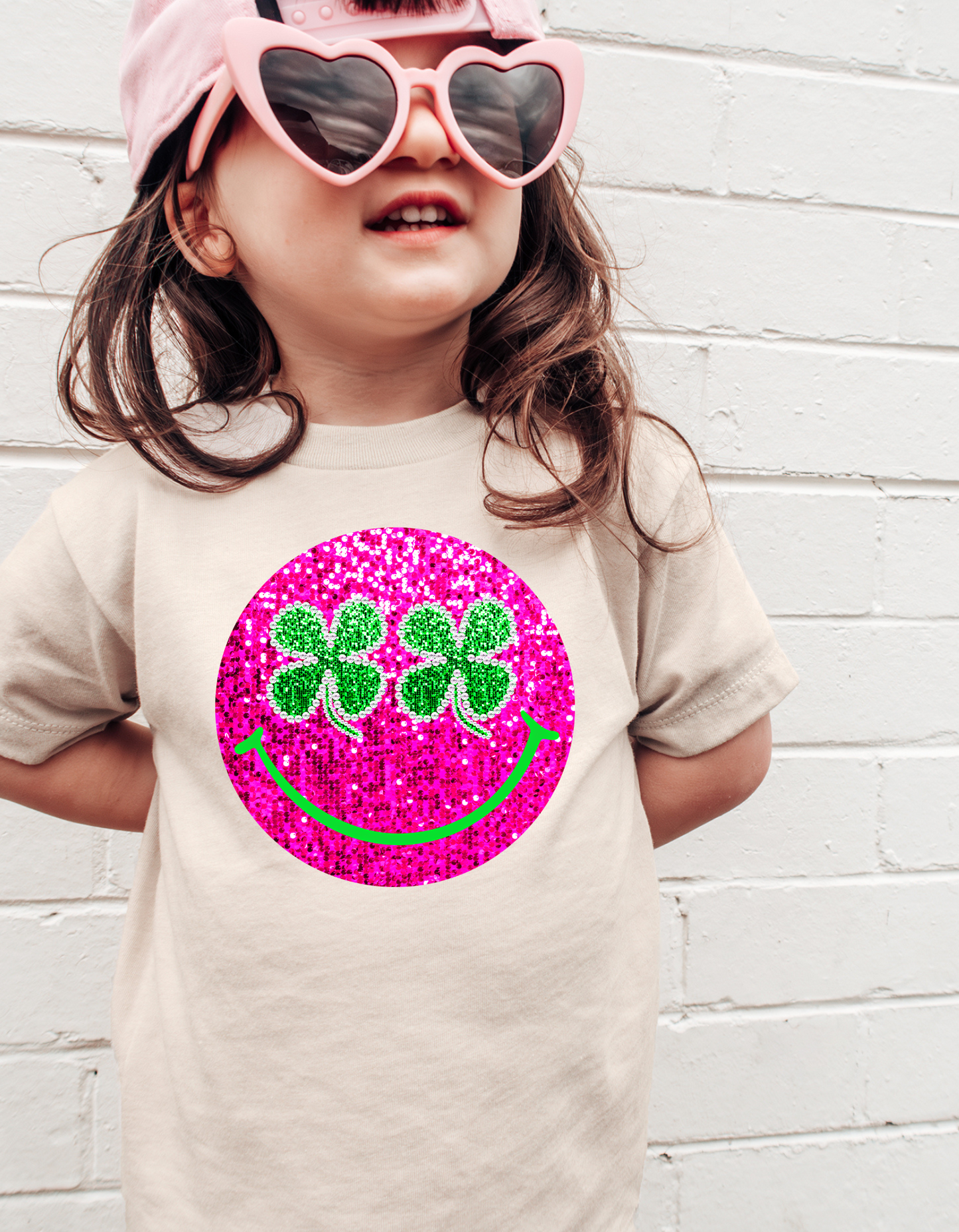 Toddler Girl St.Patricks Smiley Tee