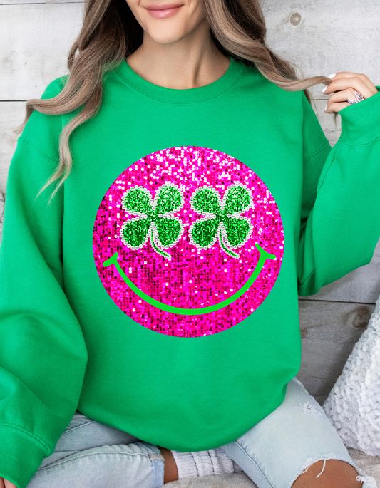 St.Patricks Day Smiley Sweatshirt