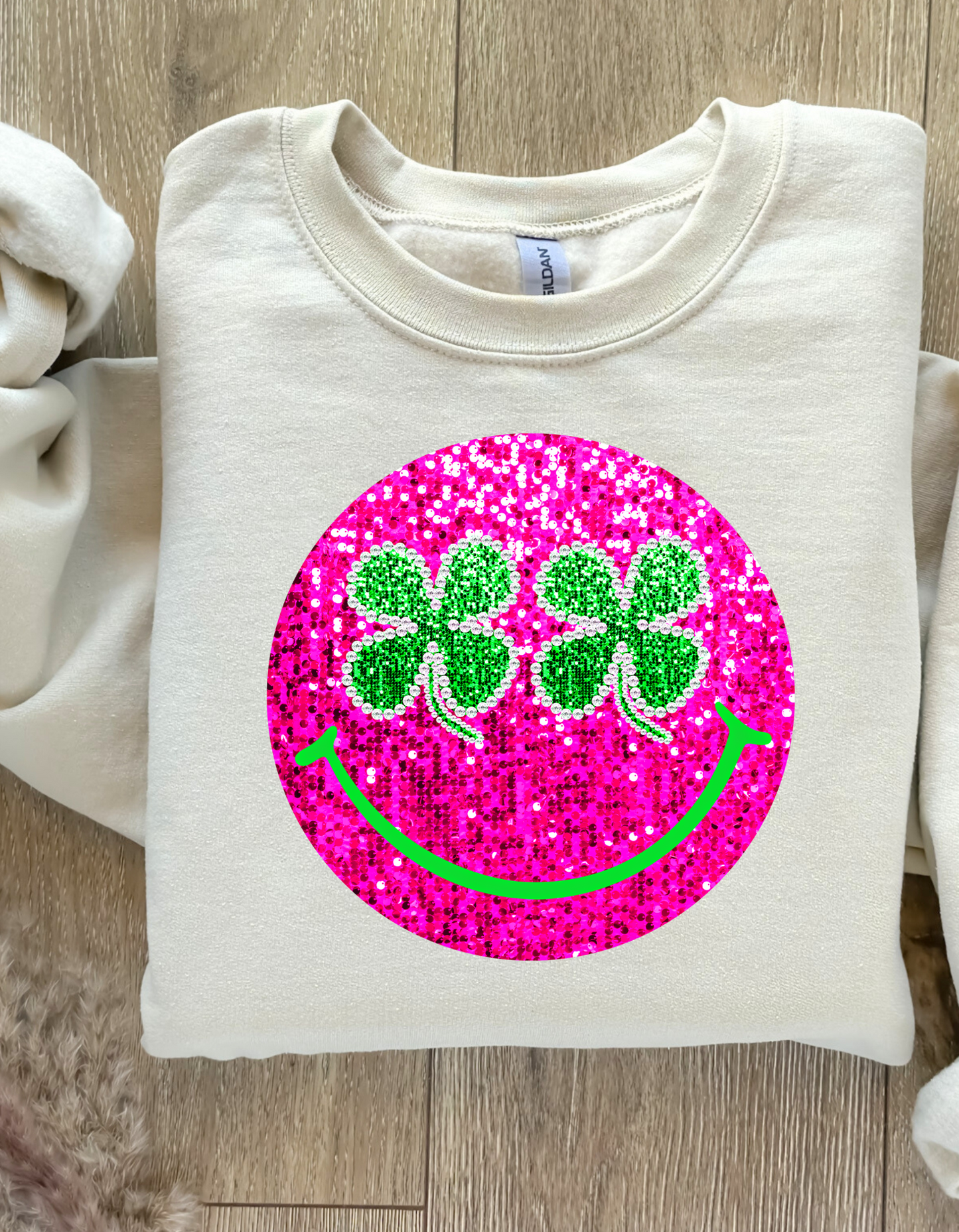 St.Patricks Day Smiley Sweatshirt