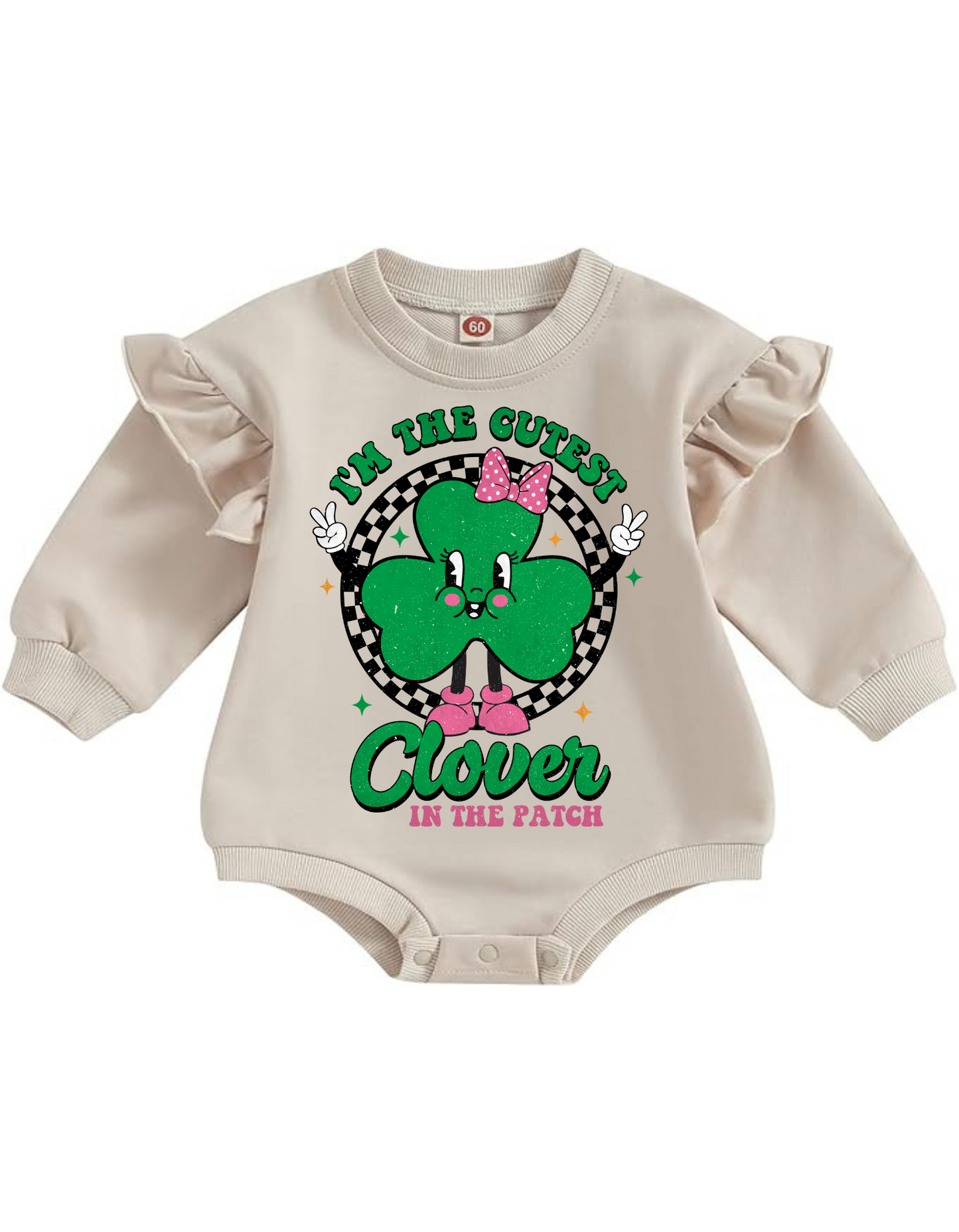 Im The Cutest Clover Long Sleeve Bubble