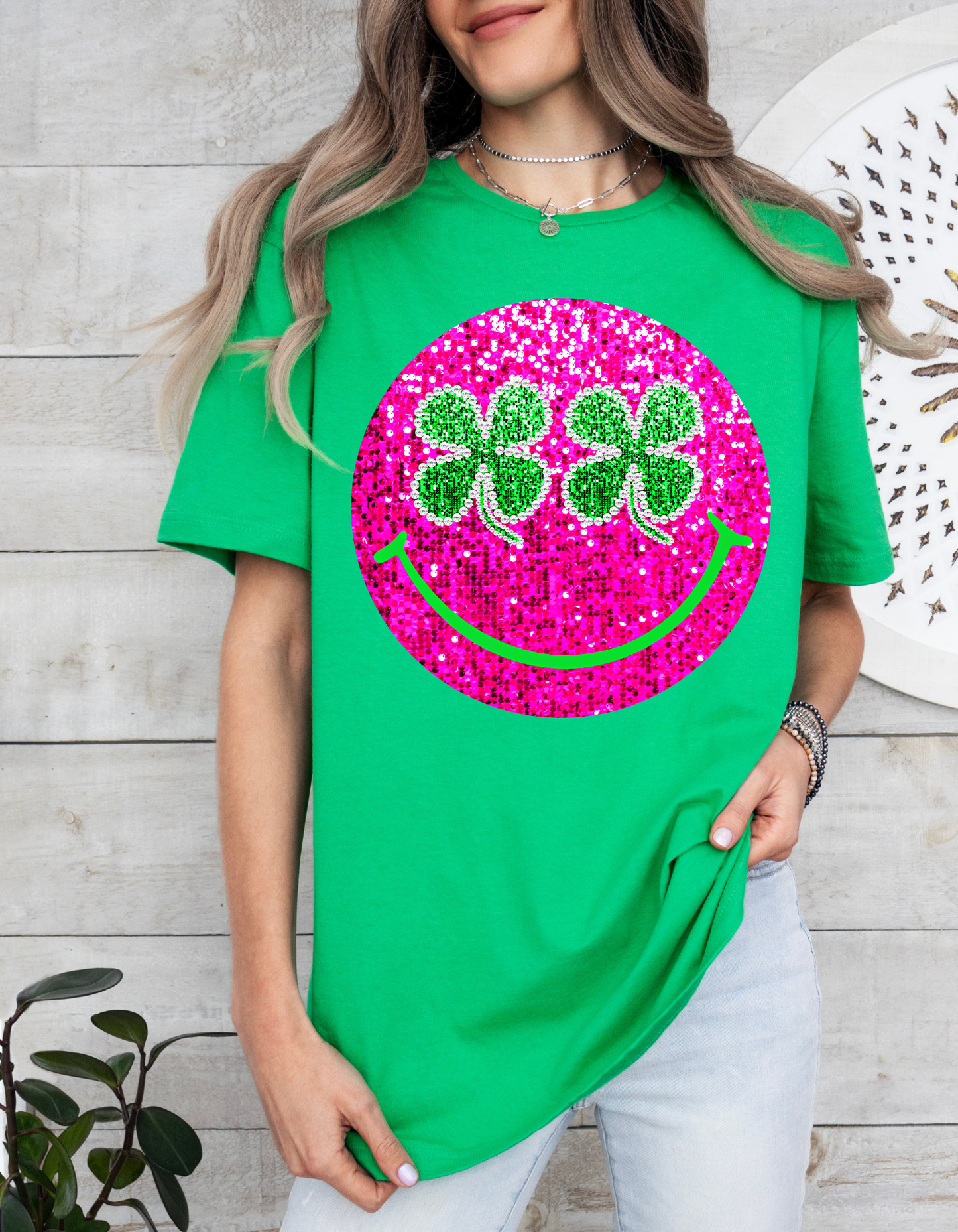 Youth St.Patricks Day Smiley Tee