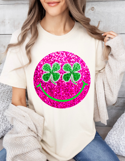 St.Patricks Day Smiley Tee